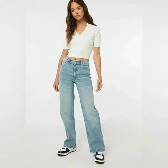 NWT ARDENE CURVE High Rise '90s Jeans 20 - Picture 1 of 7